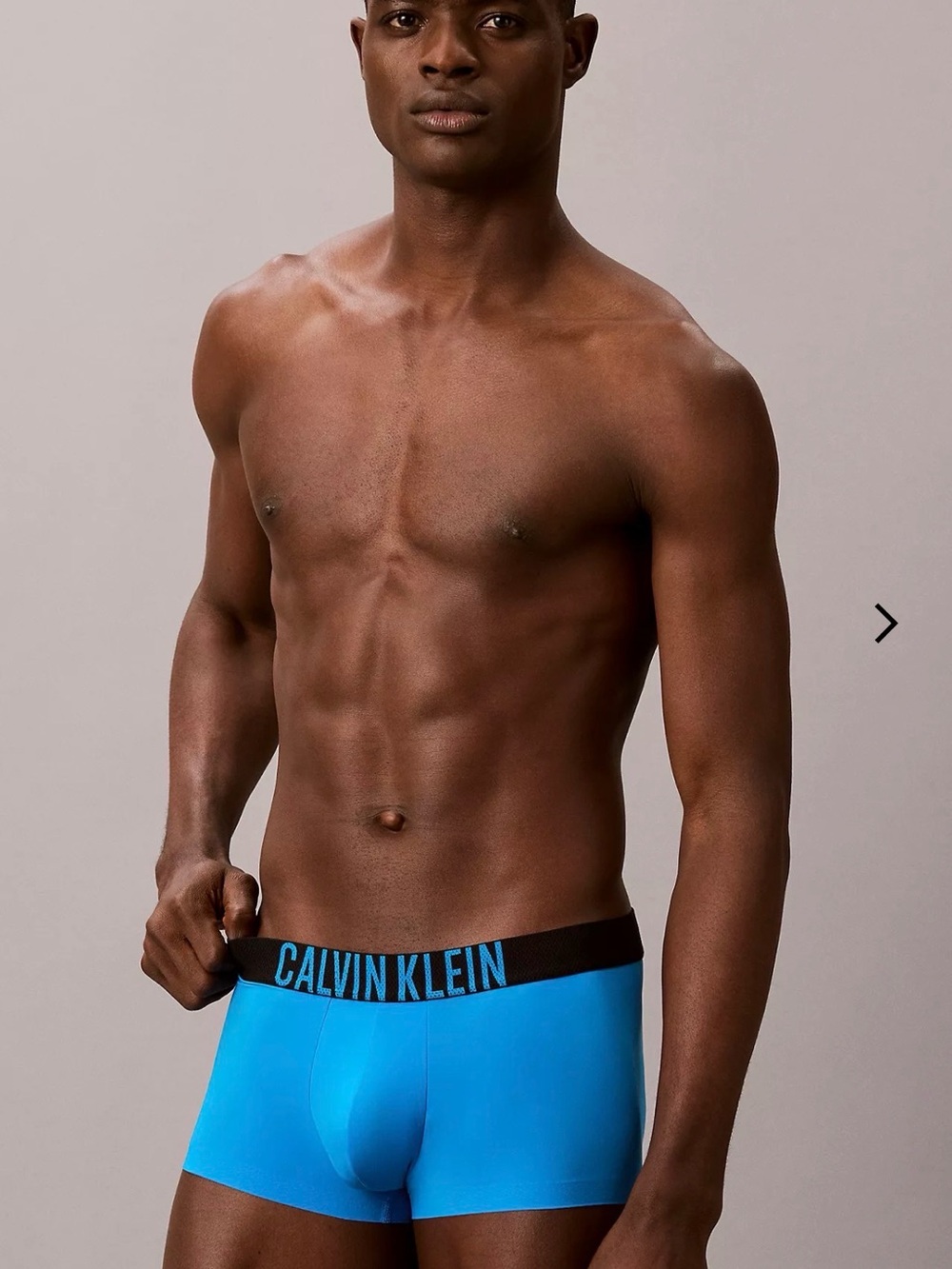 Calvin Klein intense power motion  low rise  Trunk -electric blue- large logo